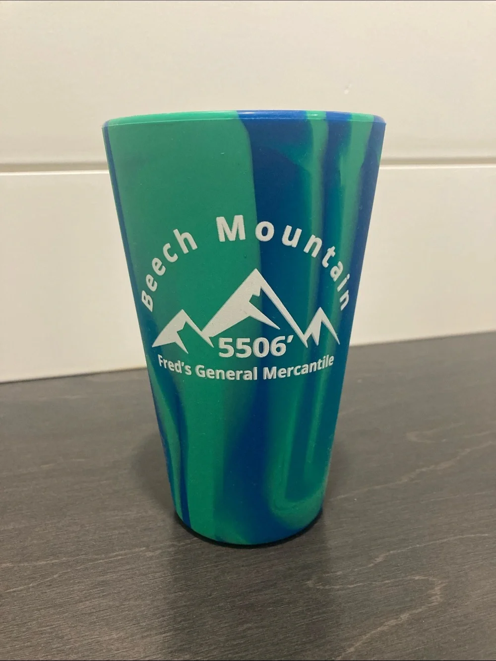 Silipint 16oz Silicone Pint Glass Cup-Beech Mountain NC-Fred's Mercantile-EUC
